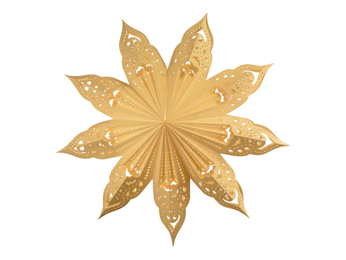 Adventsstjärna Snowflake Vit Ø60 cm